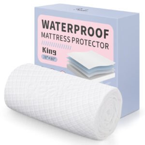 Full Size Bed Waterproof Mattress Protector Fitted Mattress Pad Cover with Deep Pocket Up to 15''
